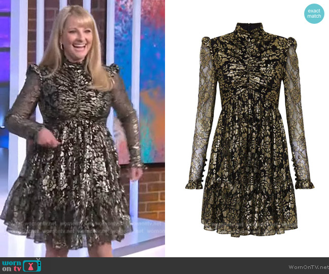 Rebecca Vallance Clementine Long Sleeve Dress worn by Melissa Rauch on The Kelly Clarkson Show