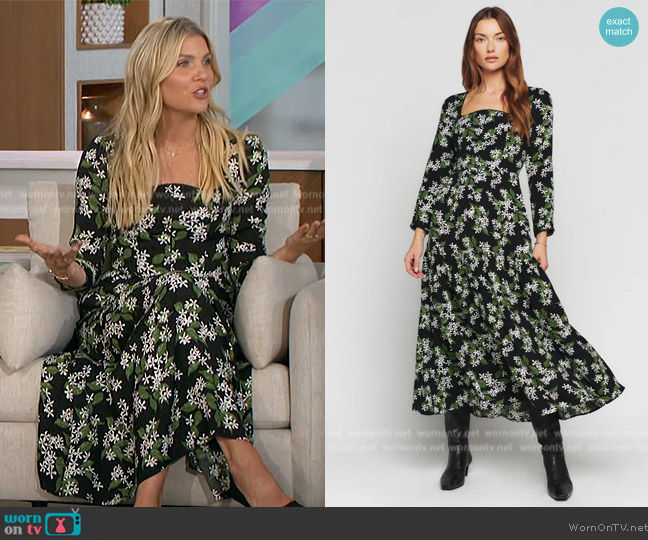 Reformation Chaylyn Dress worn by Amanda Kloots on The Talk