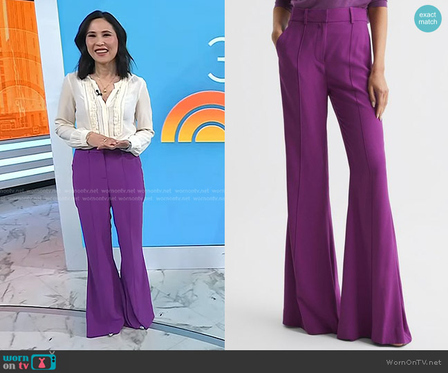 WornOnTV: Vicky’s purple flare pants on Today | Vicky Nguyen | Clothes ...
