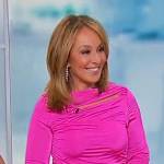 Rosanna Scotto’s pink slash cutout top on Sherri