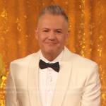 Ross Mathews white tuxedo blazer on The Drew Barrymore Show