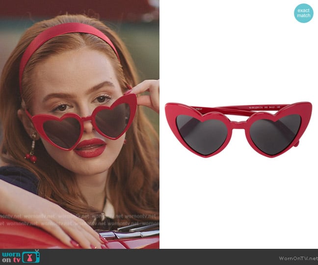 Saint Laurent New Wave 181 Lou Lou sunglasses worn by Cheryl Blossom (Madelaine Petsch) on Riverdale