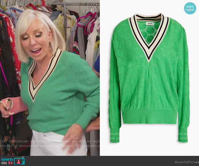 Sandro Lorenzo Sweater worn by Margaret Josephs on The Real Housewives of New Jersey