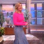 Sara’s denim midi skirt on The View