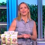 Sara’s sleeveless denim jumpsuit on The View