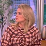 Sara’s plaid ruched dress on The View