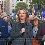 Savannah’s grey paisley coat on Today