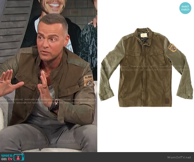 Scotch & Soda Military Jacket worn by Joey Lawrence on E! News