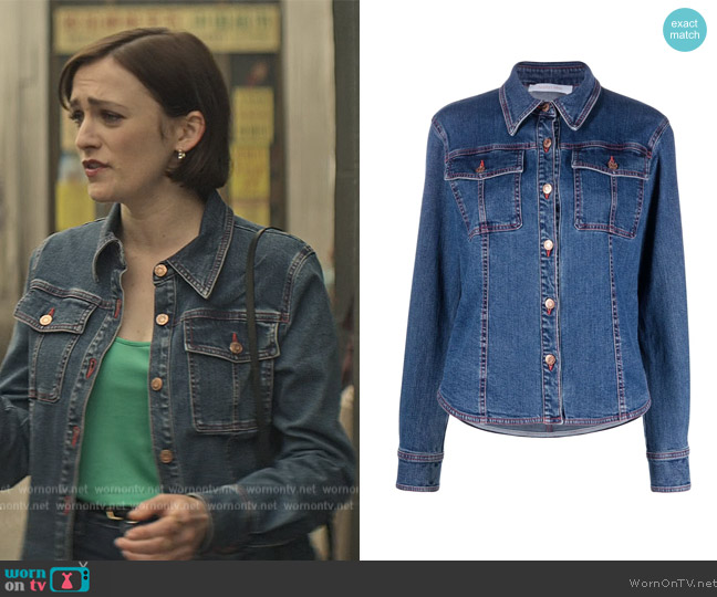 See by Chloe Classic Denim Jacket worn by Kate (Charlotte Ritchie) on You