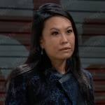 Selina’s blue lace jacket on General Hospital