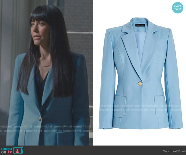 Sergio Hudson Single Button Blazer worn by Kerry (Zoe Winters) on Succession