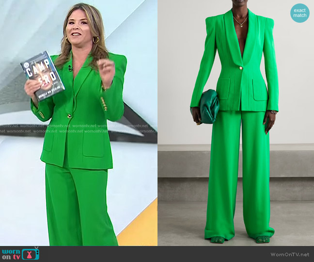 WornOnTV: Jenna’s green pant suit on Today | Jenna Bush Hager | Clothes ...
