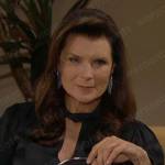 Sheila’s black keyhole blouse on The Bold and the Beautiful