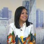 Sheinelle’s brushstroke blouse on Today