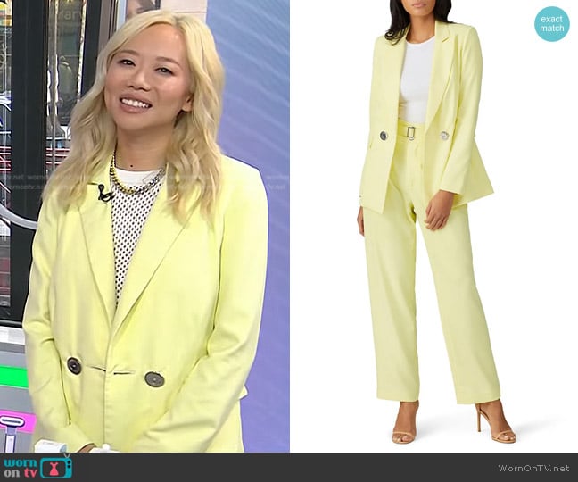 Simon Miller Barr Blazer and Galen Pants worn by Faith Xue on Today