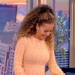 Sunny’s beige pointelle dress on The View