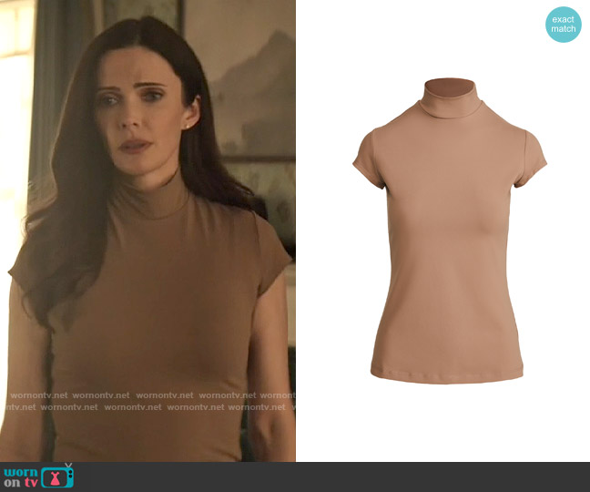 Susana Monaco Mock Neck Short Sleeve Top worn by Lois Lane (Elizabeth Tulloch) on Superman and Lois