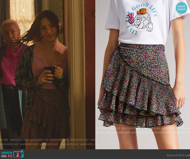 Ted Baker Aneka Skirt worn by Billie Connelly (Sara Shari) on Sex/Life