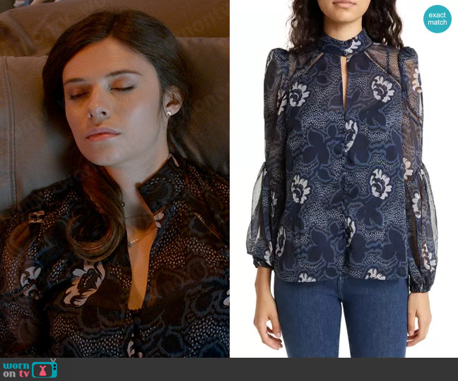 Ted Baker Bernot Blouse worn by Nia Nal (Nicole Maines) on The Flash