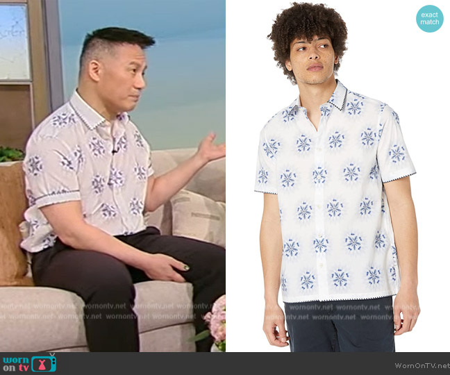 Ted Baker Paden Floral Printed Shirt worn by BD Wong on Tamron Hall Show