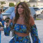 Teresa’s floral print top and skirt on The Real Housewives of New Jersey