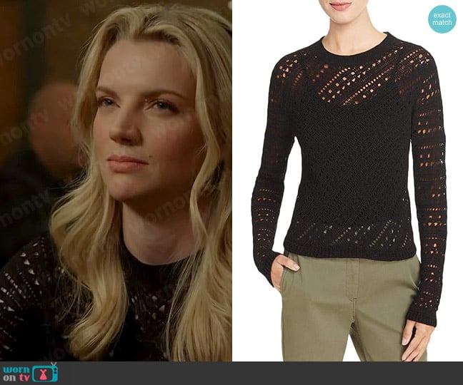 Theory Damen Crochet Sweater worn by Sylvie Brett (Kara Killmer) on Chicago Fire