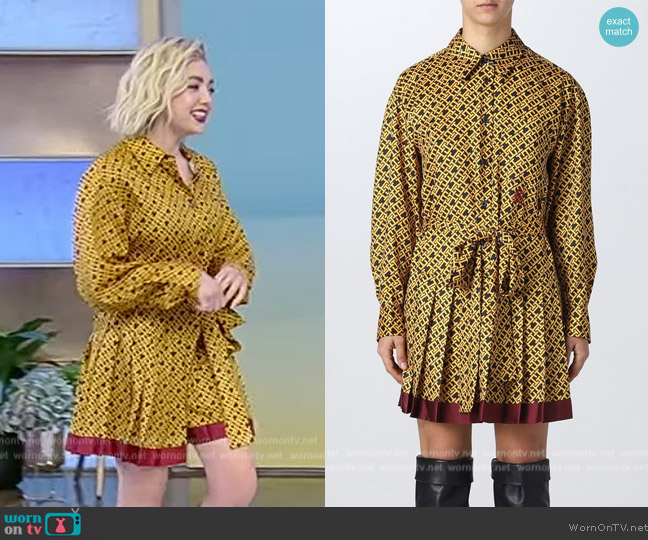 Tommy Hilfiger Collection Printed Dress worn by Peyton List on Tamron Hall Show