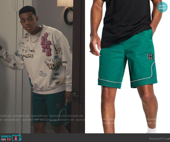 Topman Basketball Shorts worn by Will Smith (Jabari Banks) on Bel-Air