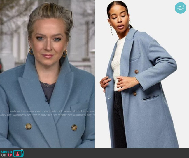 Topshop Brooke Coat worn by Christina Ruffini on CBS Mornings