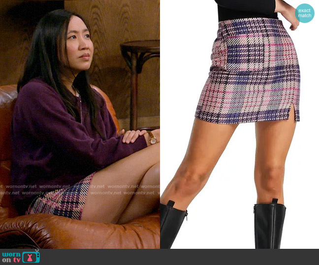 Topshop Checked Miniskirt worn by Ellen (Tien Tran) on How I Met Your Father