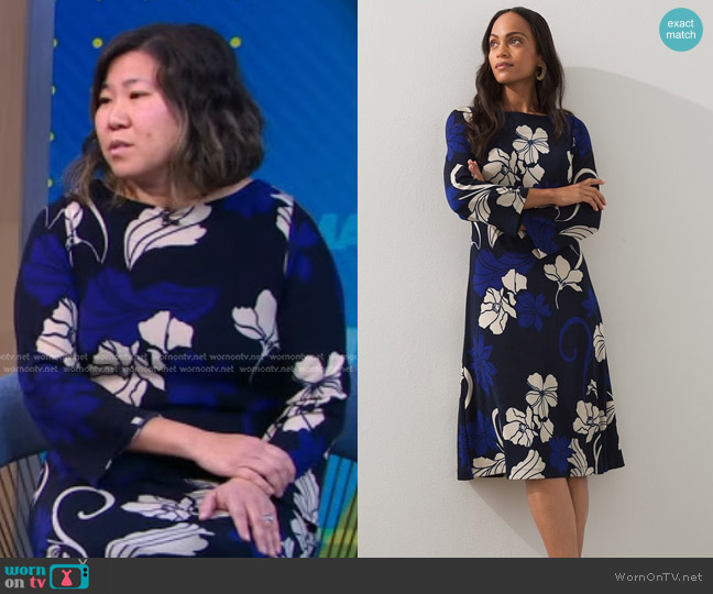 Travelers Bell Sleeve Dress worn by Grace Meng on Good Morning America