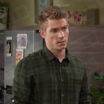 Tripp’s green plaid shirt on Days of our Lives
