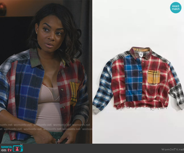 WornOnTV: Alicia’s patchwork plaid shirt on Grand Crew | Clothes and ...