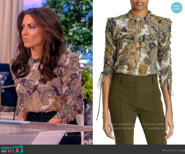 Veronica Beard Howell Blouse worn by Alyssa Farah Griffin on The View