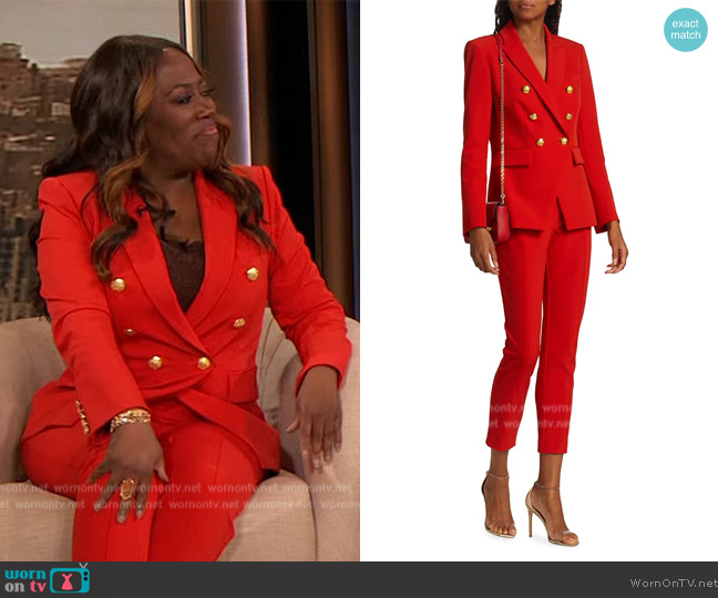 WornOnTV: Sheryl Underwood’s red double breasted suit on The Drew ...