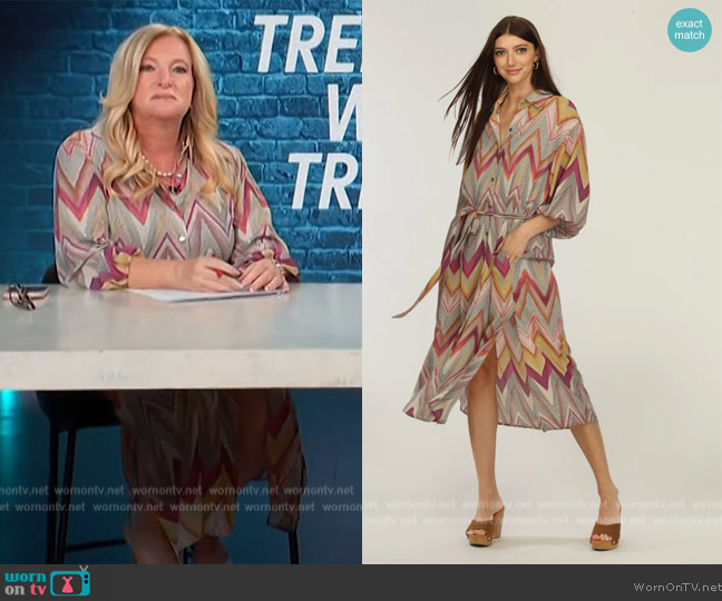 Veronica M Midi Dress worn by Alison Triessl on Access Hollywood