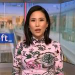 Vicky’s pink floral turletneck top on NBC News Daily