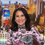 Vicky’s pink floral turletneck top on NBC News Daily