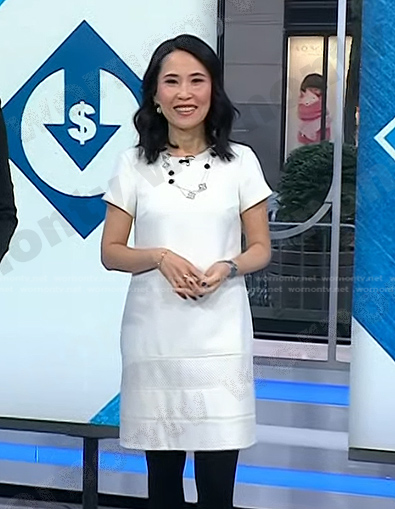 Vicky’s white shift dress on Today