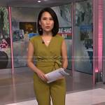 Vicky’s yellow tie waist jumpsuit on NBC News Daily