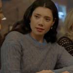 Violet’s blue cable knit sweater on Chicago Fire