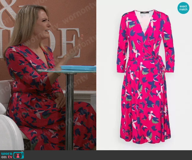 WornOnTV: Gladys’s pink floral print wrap dress on General Hospital ...