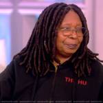 Whoopi’s black hoodie on The View
