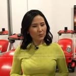 Vicky’s yellow heart sweater on Today