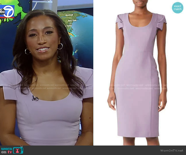 WornOnTV: Brittany Bell’s lilac cap sleeve dress on Good Morning ...