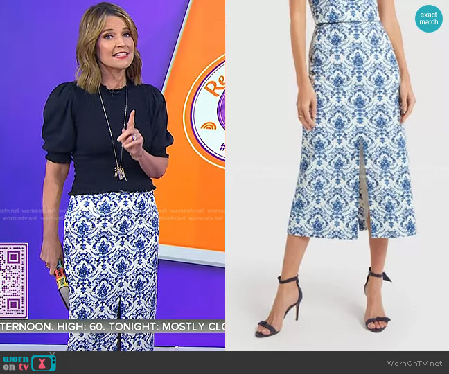 G. Label Andersen Pencil Skirt worn by Savannah Guthrie on Today