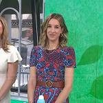 Andrea Lavinthal’s orange floral dress on Today