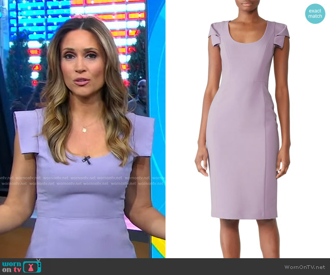 WornOnTV: Rhiannon’s lilac scoop neck dress on Good Morning America ...