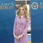 Dr. Marnie Nussbaum’s geometric wrap dress on Today