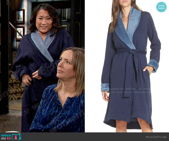 Ugg Duffield II Robe worn by Melinda Trask (Tina Huang) on Days of our Lives